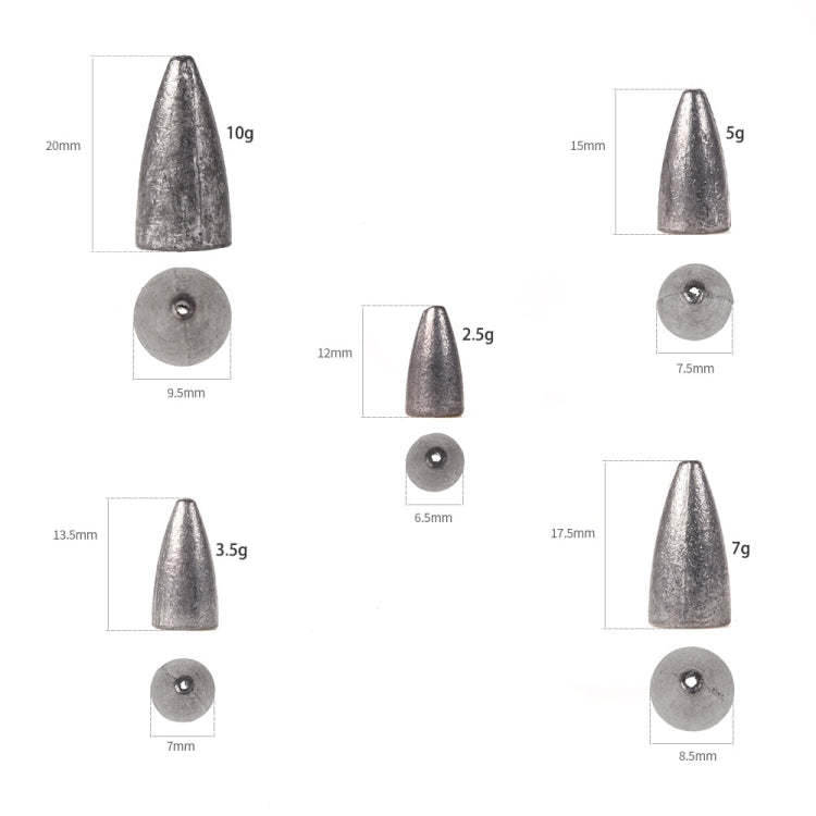 3 Bags LEO 27912 Lure Sea Rod Lead Drop Cast Fishing Sinker, Specification: