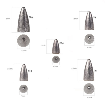 3 Bags LEO 27912 Lure Sea Rod Lead Drop Cast Fishing Sinker, Specification: