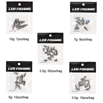 3 Bags LEO 27912 Lure Sea Rod Lead Drop Cast Fishing Sinker, Specification: