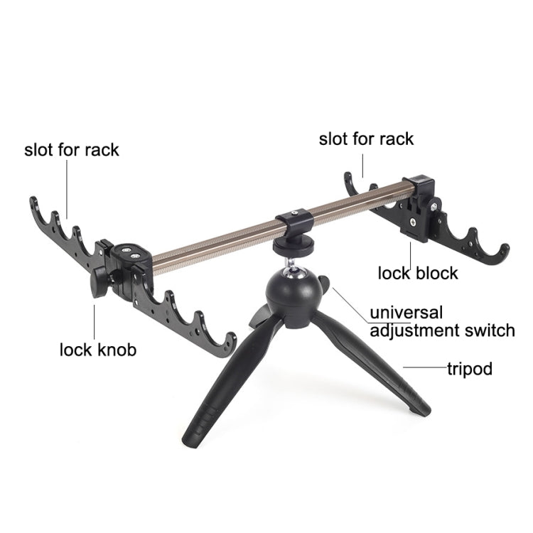 LEO 28066 Ice Fishing Triangle Battery Bracket Rod Rack Fishing Tackle, LEO 28066