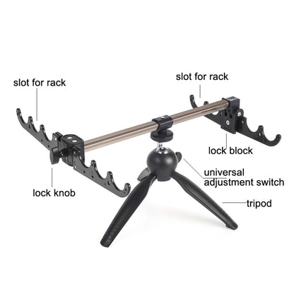 LEO 28066 Ice Fishing Triangle Battery Bracket Rod Rack Fishing Tackle, LEO 28066