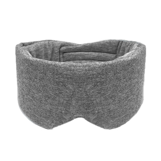 Oversized Cotton Breathable Blackout Sleep Eye Mask, Gray, Black