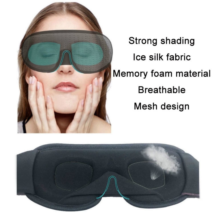3D Breathable Shading Eye Protection Sleep Eye Mask, Purple Red, Black, White, Green, Navy, Gray