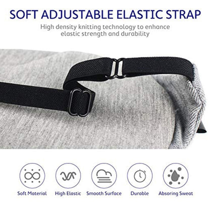 Wire Nose Adjustable Breathable Sleeping Eye Mask, Black, Gray