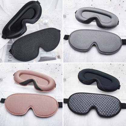 Three-Dimensional Breathable Hollow Sleep Shading Eye Mask, Black, Gray, Champagne Color, Color Matching