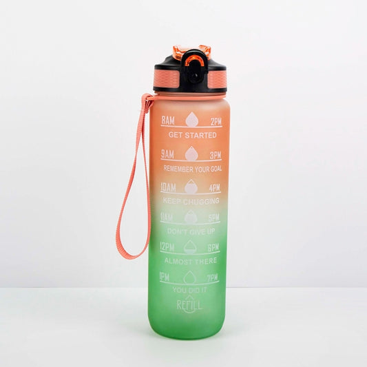1000ml Gradient Space Cup Sports Bottle Bounce Lid Straw Cup