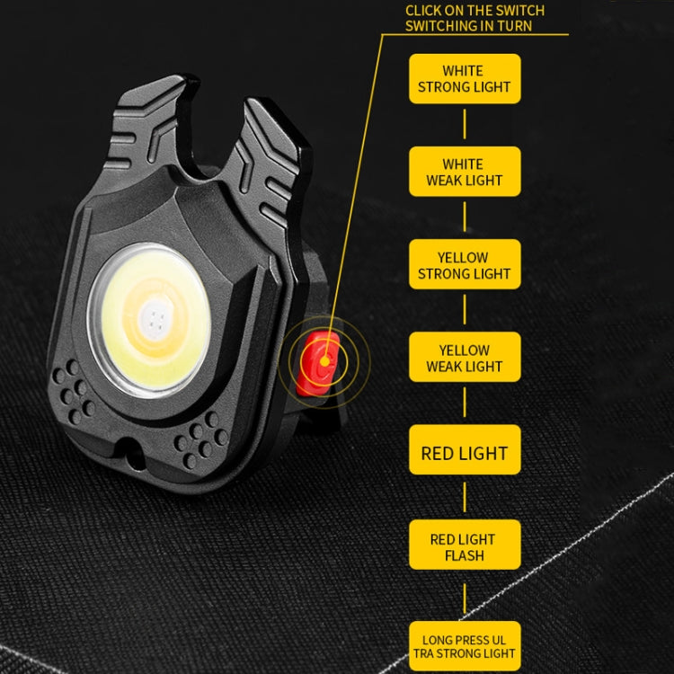 E-SMARTER W5129 Mini Strong Light Portable Flashlight, Specification:, With Keychain, With Tape Rope