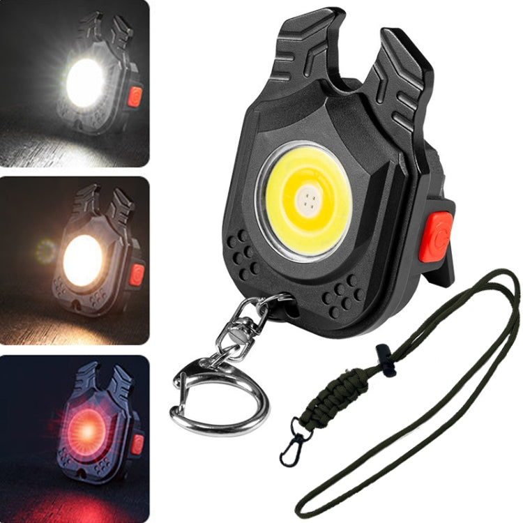 E-SMARTER W5129 Mini Strong Light Portable Flashlight, Specification:, With Keychain, With Tape Rope