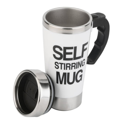 FX-589 400ml 304 Stainless Steel Automatic Stirring Coffee Cup, Green, White, Red, Yllow, Black, Blue