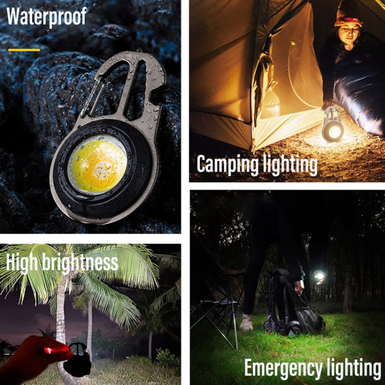 E-SMARTER W5137 Mini Wrench Glare Portable Flashlight, Specification:, Black+Screws, Tarnish+Screws, Black+Screws+Tripod, Tarnish+Screws+Tripod