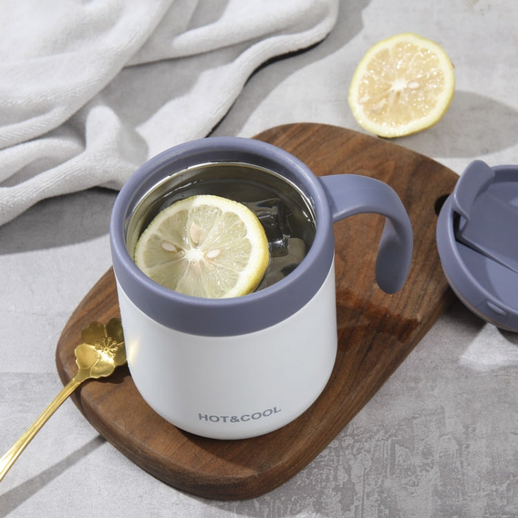 Round Bottom Flip Lid Office Cup Drinking Cup With Handle