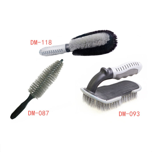 3 PCS Car Tire Brush Carpet Foot Pad Brush, Style:, DM-08 Pointed Brush, DM-093 Large U-shaped Brush, DM-118 Double Twisted Wire Brush