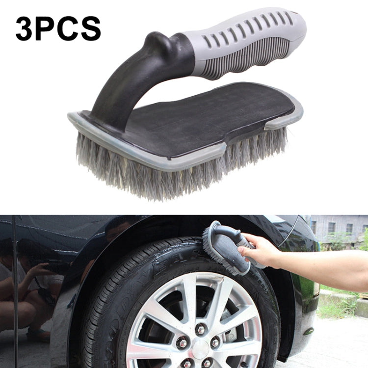 3 PCS Car Tire Brush Carpet Foot Pad Brush, Style:, DM-08 Pointed Brush, DM-093 Large U-shaped Brush, DM-118 Double Twisted Wire Brush