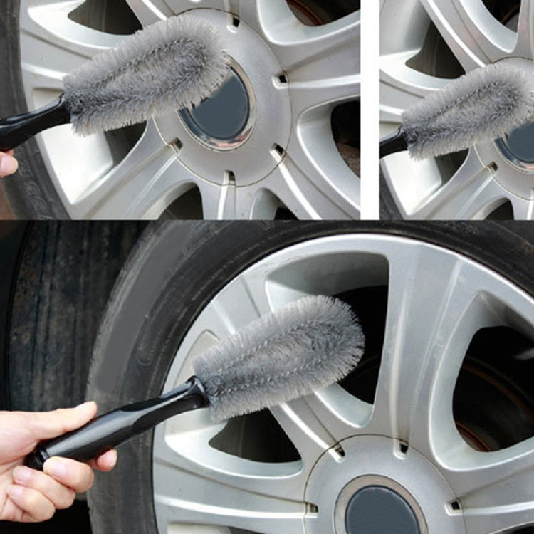 4 PCS Car Wheel Brush Car Washing Supplies, Black, Grey
