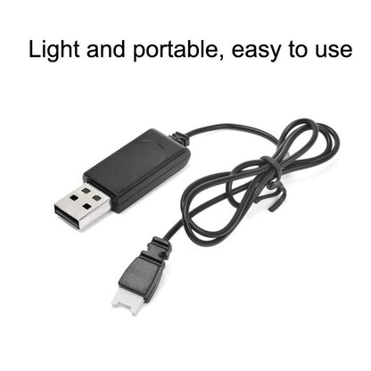 كابل شحن USB 3.7 فولت 350 مللي أمبير في الساعة مع قابس هواء إلى هواء بدون حماية للطائرات بدون طيار