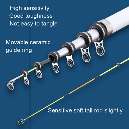 Soft Tailed Small Rod Retracting Short Raft Fishing Rod