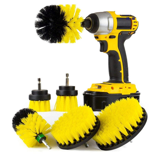 6PCS Electric Drill Head Car Tire Floor Crevice Cleaning Brush, 6 PCS / Set Brush(Yellow), 6 PCS / Set Brush(Blue), 6 PCS / Set Brush(Red), 6 PCS / Set Brush(White), 6 PCS / Set Brush(Black)