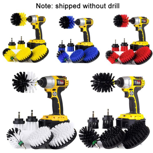 6PCS Electric Drill Head Car Tire Floor Crevice Cleaning Brush, 6 PCS / Set Brush(Yellow), 6 PCS / Set Brush(Blue), 6 PCS / Set Brush(Red), 6 PCS / Set Brush(White), 6 PCS / Set Brush(Black)