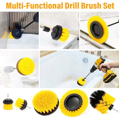 6PCS Electric Drill Head Car Tire Floor Crevice Cleaning Brush, 6 PCS / Set Brush(Yellow), 6 PCS / Set Brush(Blue), 6 PCS / Set Brush(Red), 6 PCS / Set Brush(White), 6 PCS / Set Brush(Black)