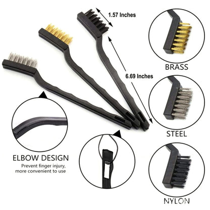 9 PCS / Set Car Interior Outlet Air Conditioning Brush Details Cleaning Brush, 9pcs / set Cleaning Brush