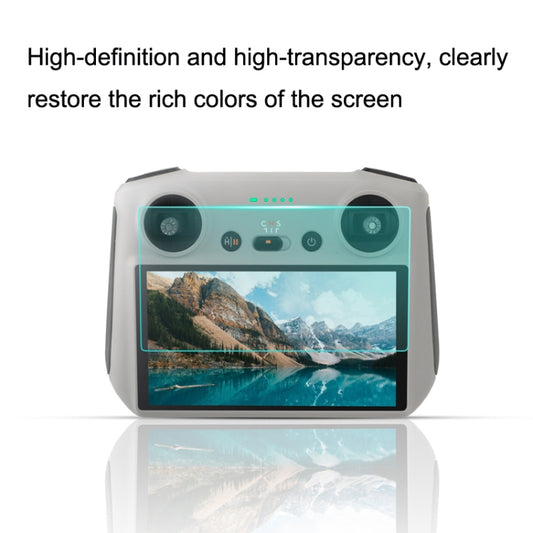 Sunnylife MM3-GHM387 غشاء زجاجي مقوى عالي الوضوح 9H 2.5D لجهاز التحكم عن بعد Mini3 Pro، MM3-GHM387