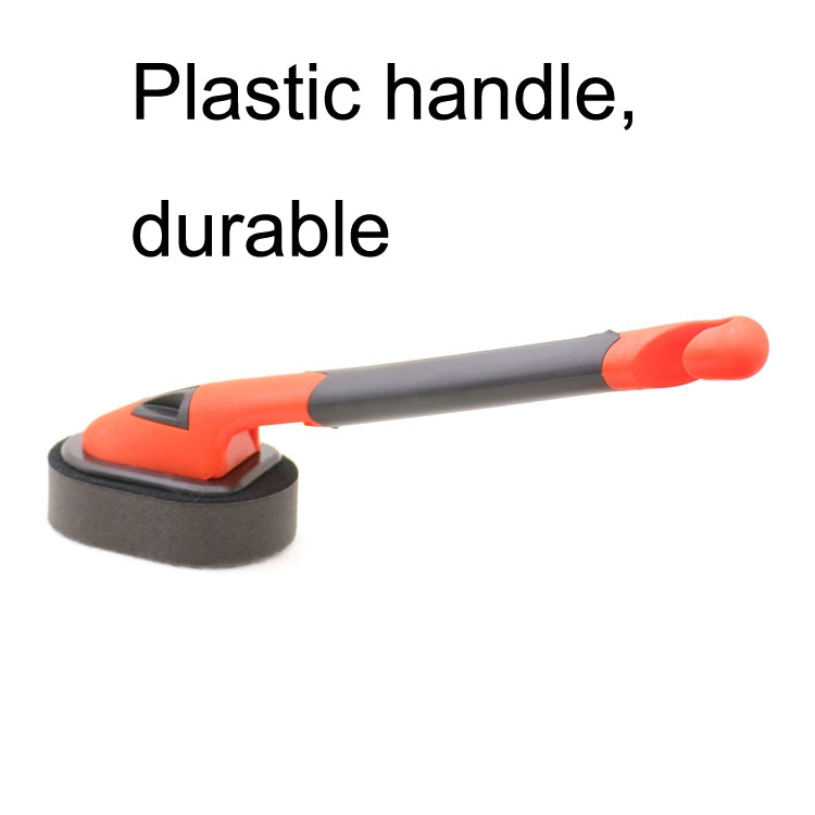 Handle + Sponge Long Handle Car Tire Varnishing Brush Tire Waxing Brush Sponge, 10PCS Sponge, Handle + Sponge