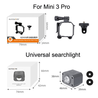حامل كاميرا الحركة Sunnylife MM3-GZ459 لكاميرا الحركة DJI Mini 3 Pro GoPro10، حامل تعليق