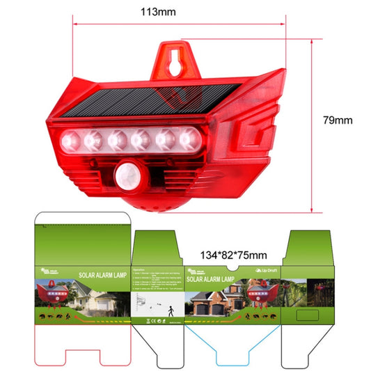 RC-710 Solar Burglar Alarm Light Remote Control Human Body Induction Drive