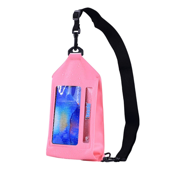 Tteoobl Swimming Waterproof Crossbody Phone Bag Touch Screen Chest Bag,Style: