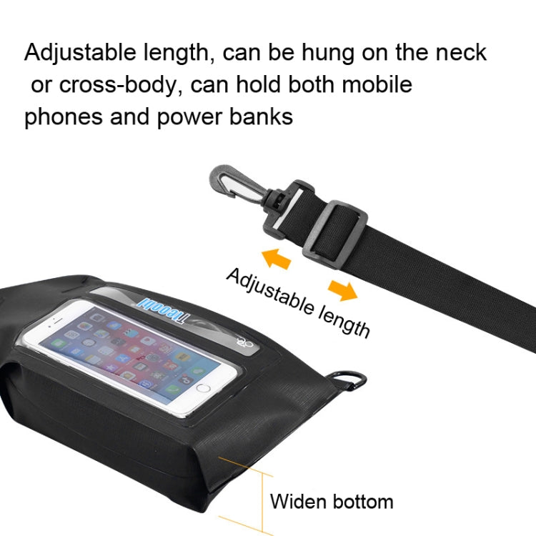 Tteoobl Swimming Waterproof Crossbody Phone Bag Touch Screen Chest Bag,Style: