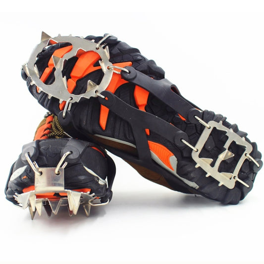 1 Pair  18 Large Spikes Crampons Outdoor Winter Walk Ice Fishing Snow Shoe Spikes,Size: