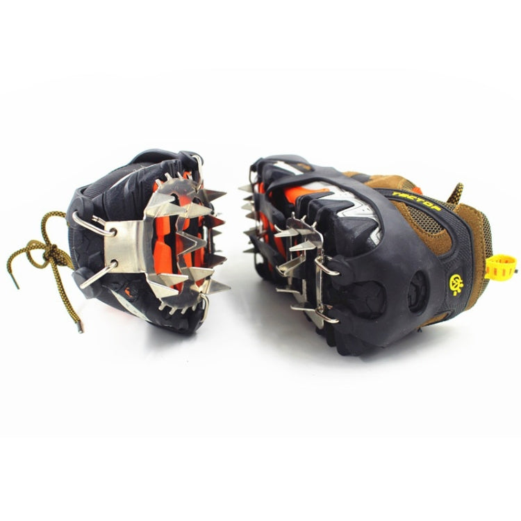1 Pair  18 Large Spikes Crampons Outdoor Winter Walk Ice Fishing Snow Shoe Spikes,Size: