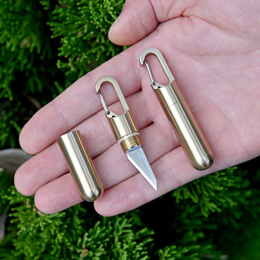 Keychain Pendant Small Knife Portable Art Cutting Knife, Bronze, Aluminum Alloy Black, Aluminum Alloy Red