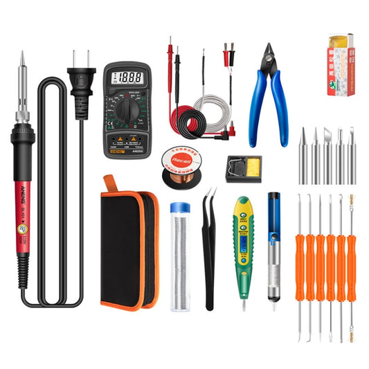 Household Constant Temperature Soldering Iron Set 60W Internal Heat Welding Tool Kit, ANENG SL101 24pcs/set Rotary Thermostat, 24pcs/set US Plug, 24pcs/set EU Plug, 25pcs/set US Plug, 25pcs/set EU Plug