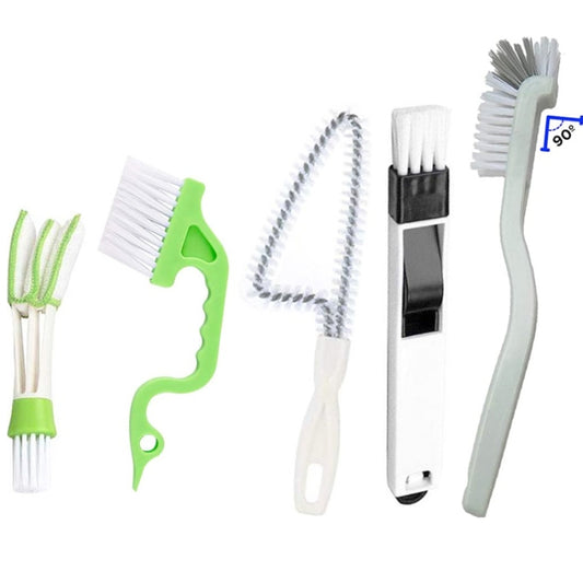 5PCS / Set Groove Cleaning Brush Multi-tool Household Door and Window Brush, Groove Cleaning Brush