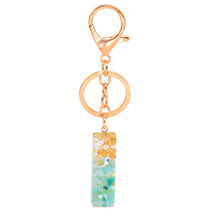 2 PCS Gold Foil Epoxy English Letter Keychain Bag Pendant, A, B, C, D, E, F, G, H, I, J, K, L, M, N, O, P, Q, R, S, T, U, V, W, X, Y, Z