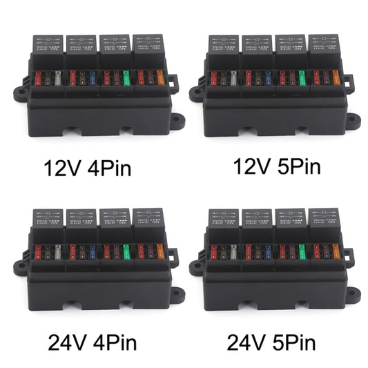 Relay Car RV Radiography Sound Modified Electromagnetic Insurance Box, TF008-10 12V 4Pin, TF008-10 12V 5Pin, TF008-10 24V 4Pin, TF008-10 24V 5Pin