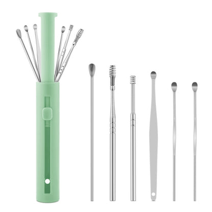 1 Pack Push-Pull Cylinder Storage Ear Scoop Set, Specification: 6 PCS/Set Black, 6 PCS/Set Black, 6 PCS/Set Orange, 6 PCS/Set Yellow, 6 PCS/Set Blue, 6 PCS/Set Green, 7 PCS/Set Black, 7 PCS/Set Orange, 7 PCS/Set Yellow, 7 PCS/Set Blue, 7 PCS/Set Green