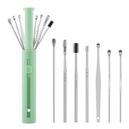 1 Pack Push-Pull Cylinder Storage Ear Scoop Set, Specification: 6 PCS/Set Black, 6 PCS/Set Black, 6 PCS/Set Orange, 6 PCS/Set Yellow, 6 PCS/Set Blue, 6 PCS/Set Green, 7 PCS/Set Black, 7 PCS/Set Orange, 7 PCS/Set Yellow, 7 PCS/Set Blue, 7 PCS/Set Green