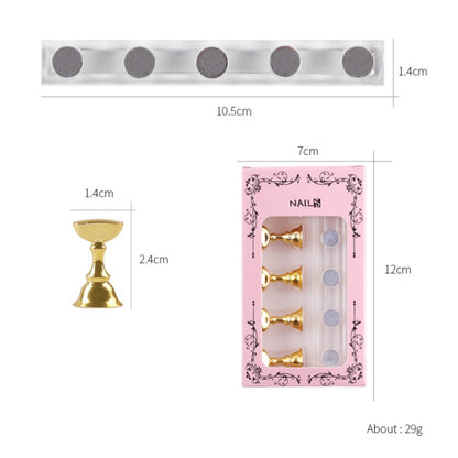 2 PCS Nail Art Chessboard Holder Nail Sheet Acrylic Base Practice Stand, Pink, Gold, Silver