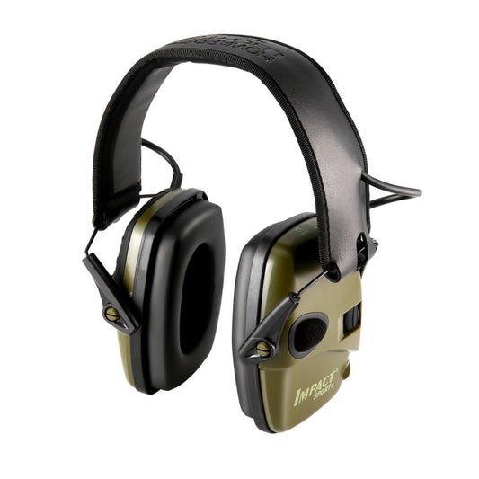 Noise-cancelling Headphones Noise-isolating Earmuffs For Outdoor Work, Green, Black