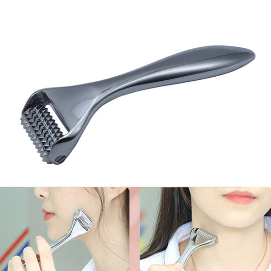 Face Slimming Instrument Roller Metal Barbed Facial Massager, Metal Roller