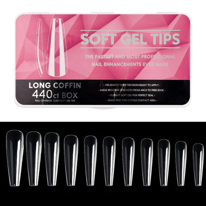 Scratch-free Ultra-thin Seamless Manicure Nail Plate, Shape:, 01 Frosted T Type, 02 Half Sand Water Droplets, 03 Half Sand Short Ballet, 04 Half Sand Short Water Drop, 05 Denim, 06 Long Denim, 07 Long Ballet, 08 Long Arc, 09 Long Water Pipe������������...