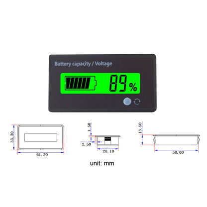 L6133 LCD Electric Motorcycle Power Display, Style:, Button Front White Backlight, Button Rear Green Backlight, Internal Blue Backlight, Button Front Green Backlight, Button Front Blue Backlight, Internal Green Backlight, Single Button Green Backlight