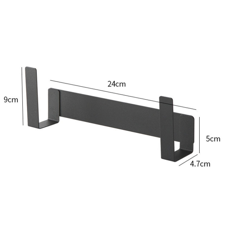 Wall-Mounted Carbon Steel Integrated Pot Lid Holder Kitchen Cutting Board Rack, Black, White