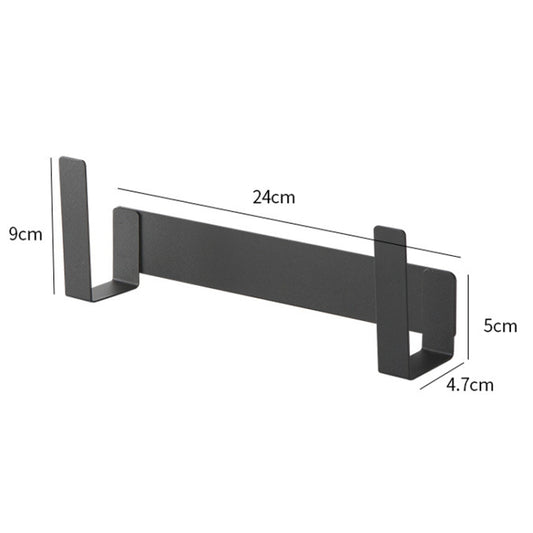 Wall-Mounted Carbon Steel Integrated Pot Lid Holder Kitchen Cutting Board Rack, Black, White