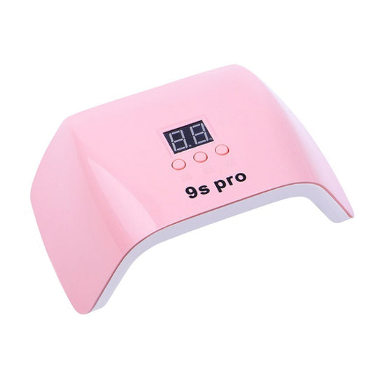 9S Pro 120W Dual Light Source Phototherapy Machine Smart Nail Lamp, Pink, White