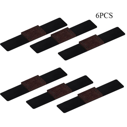 6 PCS U-shaped Iron Tube Dining Table Foot Cover Office Computer Chair Leg Protector, U-shaped Table Foot Cover