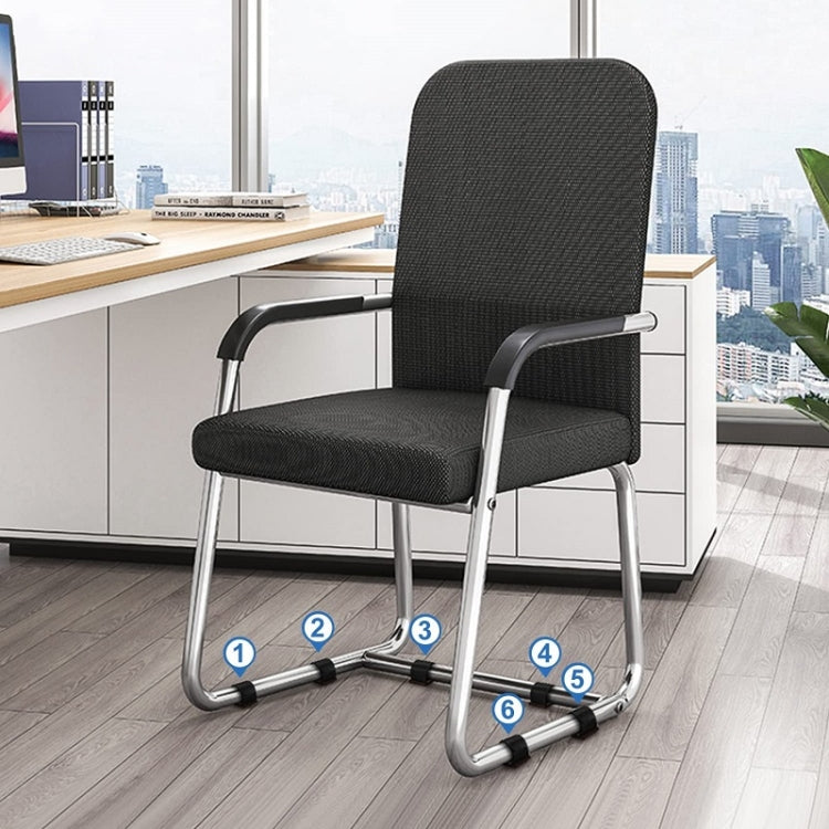 6 PCS U-shaped Iron Tube Dining Table Foot Cover Office Computer Chair Leg Protector, U-shaped Table Foot Cover