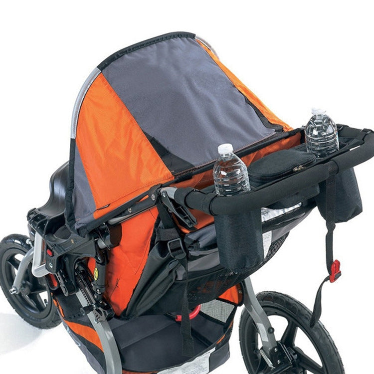 Baby Stroller Rear Hanging Bag Baby Bottle Cup Bag, Black, Red